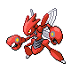 Scizor front-facing sprite from Pokémon Pearl
