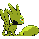 Scizor shiny back-facing sprite from Pokémon Pearl