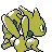 Scizor shiny back-facing sprite from Pokémon Gold