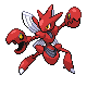 Scizor front-facing sprite from Pokémon SoulSilver