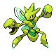 Scizor shiny front-facing sprite from Pokémon SoulSilver
