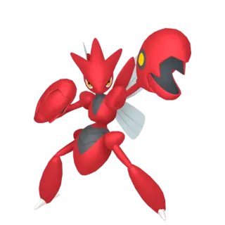 Scizor front-facing sprite from Pokémon Scarlet