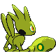 Scizor shiny back-facing sprite from Pokémon Platinum