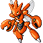 Scizor front-facing sprite from Pokémon Sapphire