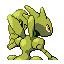 Scizor shiny back-facing sprite from Pokémon Sapphire