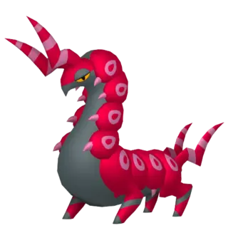 Scolipede front-facing sprite from Pokémon Sword