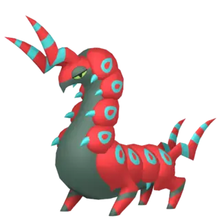 Scolipede shiny front-facing sprite from Pokémon Sword