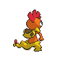 Scrafty back-facing sprite from Pokémon Black 2