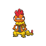 Scrafty front-facing sprite from Pokémon Black 2