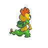 Scrafty shiny back-facing sprite from Pokémon White
