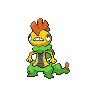 Scrafty shiny front-facing sprite from Pokémon White