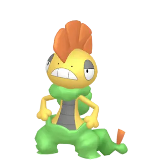 Scrafty shiny front-facing sprite from Legends Za