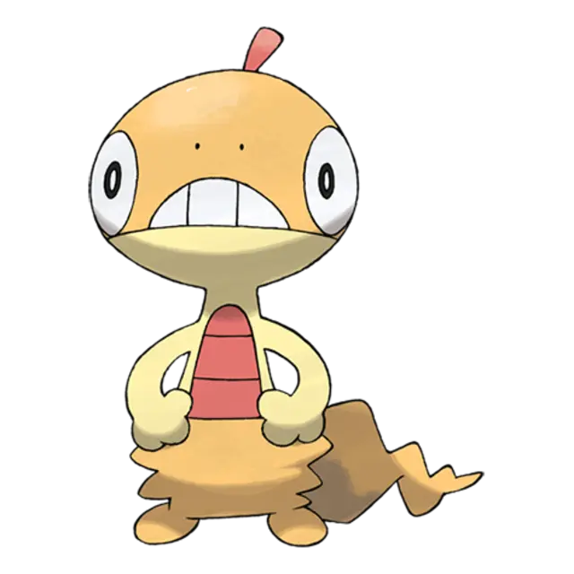 Scraggy, the Shedding Pokémon — Dark/Fighting-type Pokémon official artwork