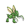 Scyther back-facing sprite from Pokémon White