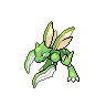 Scyther front-facing sprite from Pokémon White