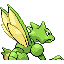 Scyther back-facing sprite from Pokémon LeafGreen