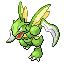 Scyther front-facing sprite from Pokémon LeafGreen