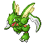 Scyther shiny front-facing sprite from Pokémon LeafGreen