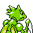 Scyther back-facing sprite from Pokémon Gold