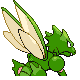 Scyther shiny back-facing sprite from Pokémon SoulSilver