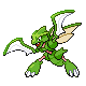 Scyther shiny front-facing sprite from Pokémon SoulSilver
