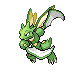 Scyther front-facing sprite from Pokémon Platinum