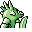 Scyther back-facing sprite from Pokémon Blue