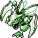 Scyther front-facing sprite from Pokémon Blue