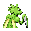 Scyther back-facing sprite from Pokémon Sapphire