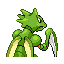 Scyther shiny back-facing sprite from Pokémon Sapphire