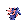 Seadra shiny back-facing sprite from Pokémon White
