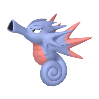 Seadra shiny front-facing sprite from Pokémon Sword