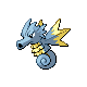 Seadra front-facing sprite from Pokémon Platinum