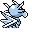 Seadra back-facing sprite from Pokémon Red
