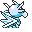 Seadra back-facing sprite from Pokémon Yellow