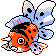 Seaking front-facing sprite from Pokémon Crystal