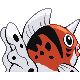 Seaking back-facing sprite from Pokémon Diamond