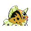 Seaking shiny back-facing sprite from Pokémon FireRed