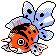 Seaking front-facing sprite from Pokémon Gold