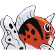 Seaking back-facing sprite from Pokémon SoulSilver