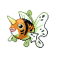 Seaking shiny front-facing sprite from Pokémon SoulSilver