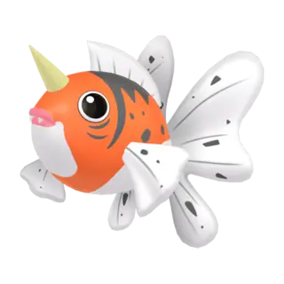 Seaking front-facing sprite from Pokémon Moon
