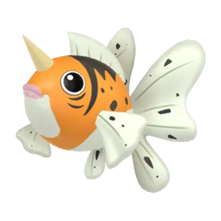 Seaking shiny front-facing sprite from Pokémon Moon