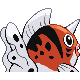 Seaking back-facing sprite from Pokémon Platinum