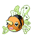 Seaking shiny front-facing sprite from Pokémon Platinum