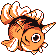 Seaking front-facing sprite from Pokémon Blue