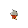Seedot shiny back-facing sprite from Pokémon Black 2