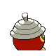 Seedot shiny back-facing sprite from Pokémon Diamond