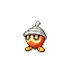 Seedot shiny front-facing sprite from Pokémon Diamond
