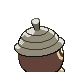 Seedot back-facing sprite from Pokémon Platinum